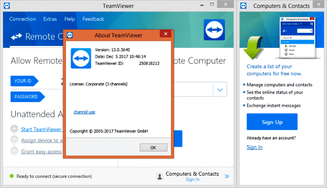 how to enter teamviewer license code